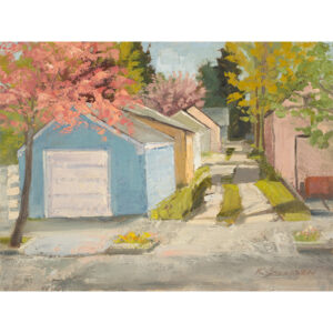 “Boise Alleyway” by Karen Jacobsen, 9x12”
